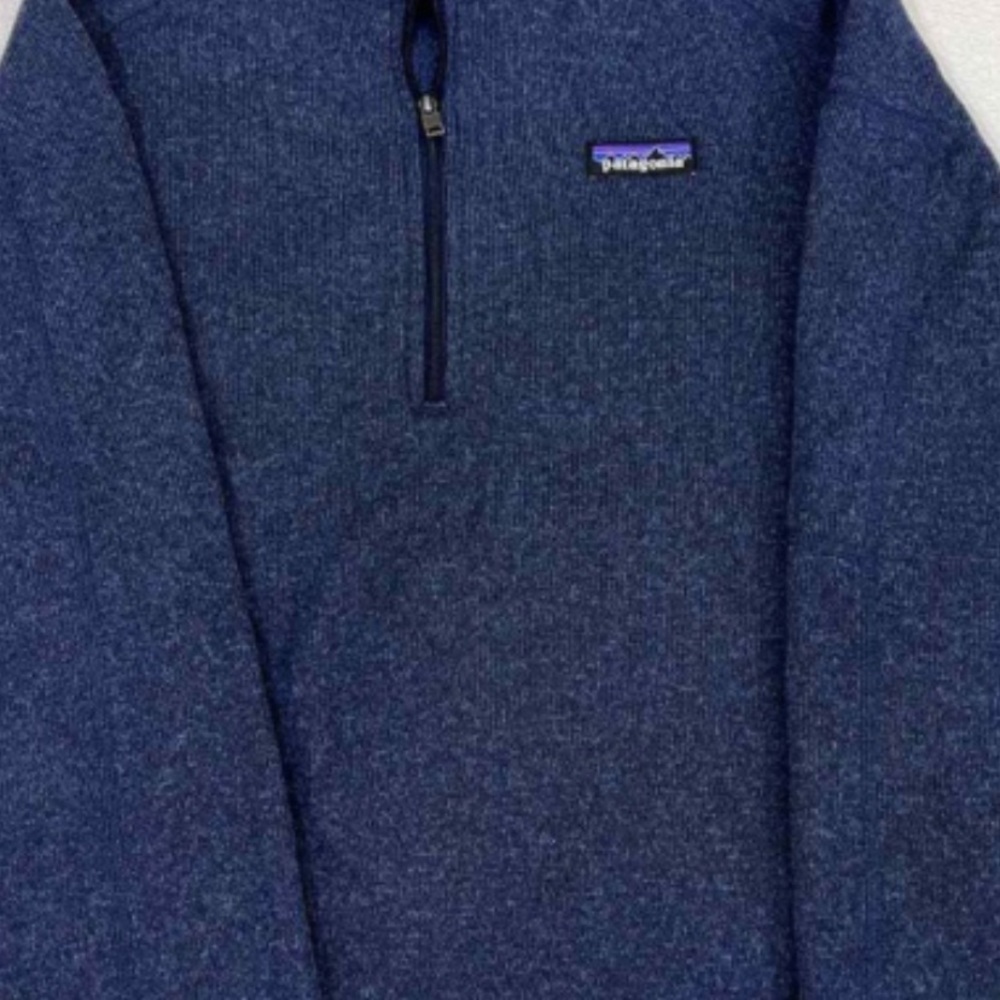 Patagonia Men's Heathered Navy Zip-Up
